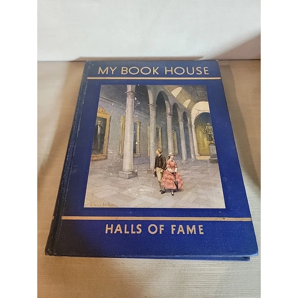 Olive Beaupre Miller My Book House Hardcover Set of 6 Blue Faux Leather Good